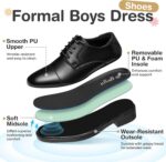 GINNI Boys School Shoes Classic Kids Formal Dress Shoes Lace-up Oxfords - Image 3
