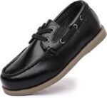 PPXID Boy's Boat Shoes Slip on Loafers Smart School Shoes