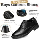 GINNI Boys School Shoes Classic Kids Formal Dress Shoes Lace-up Oxfords - Image 4