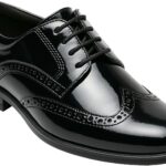 Boys’ Patent Derby Dress Shoes, Wingtip Brogue Lace-Up Wedding Prom Formal Footwear