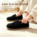 Infant Baby Boys Girls Slip-On Loafers, Soft Rubber Sole PU Leather Toddler Moccasins First Walking Crib Boat Dress Shoes - Image 5