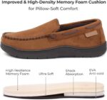 Zigzagger Men's Slippers Moccasin Memory Foam House Shoes Cozy Anti-Skid Slip On House Slippers for Men - Image 5