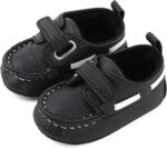 MASOCIO Baby Boys Moccasin Shoes Infant First Walking Soft Sole Casual Flats Shoes