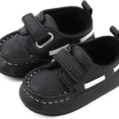 MASOCIO Baby Boys Moccasin Shoes Infant First Walking Soft Sole Casual Flats Shoes