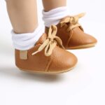 LACOFIA Baby Boys Sneakers Lace-up Oxford Shoes Infant Anti-Slip First Walking Shoes - Image 4