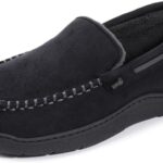 Zigzagger Men's Slippers Moccasin Memory Foam House Shoes Cozy Anti-Skid Slip On House Slippers for Men