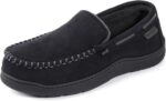 Zigzagger Men's Slippers Moccasin Memory Foam House Shoes Cozy Anti-Skid Slip On House Slippers for Men