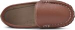 Kids Faux Leather Loafers Boys Girls Slip On Moccasins Boat Shoes - Image 4