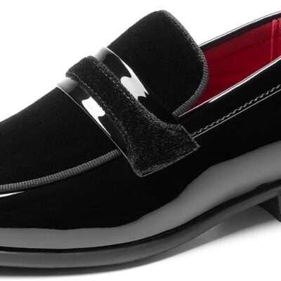 Bruno Marc Boy’s Dress Shoes Tuxedo Loafers