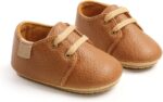 LACOFIA Baby Boys Sneakers Lace-up Oxford Shoes Infant Anti-Slip First Walking Shoes - Image 3