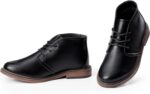 Harvest Land Boys Dress Shoes Lace-up School Shoes Kids Classic Oxford Boots Boys Loafer Flats Hook and Loop Light Comfortable for Toddler Big Kids - Image 4