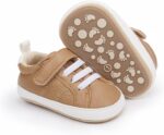 RVROVIC Baby Boys Girls Sneakers Anti-Slip Oxford Loafer Flats Infant Toddler PU Leather Soft Sole Baby Shoes