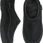 Zigzagger Men's Moccasin Slippers Indoor/Outdoor Fluffy House Shoes Memory Foam Slip On for Men
