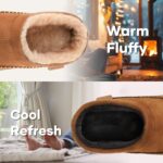 Zigzagger Men's Moccasin Slippers Indoor/Outdoor Fluffy House Shoes Memory Foam Slip On for Men - Image 4