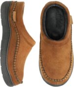 Zigzagger Men's Moccasin Slippers Indoor/Outdoor Fluffy House Shoes Memory Foam Slip On for Men